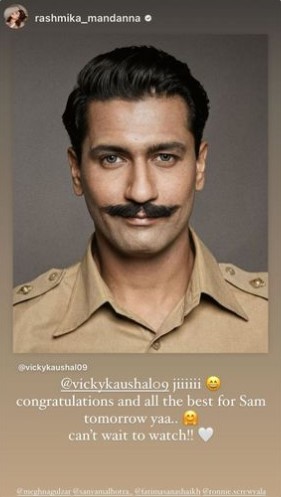 Rashmika Mandanna is excited to watch Sam Bahadur