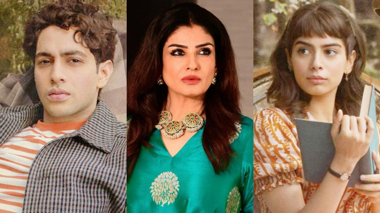 raveena tandon, agastya nanda, khushi kapoor, the archies