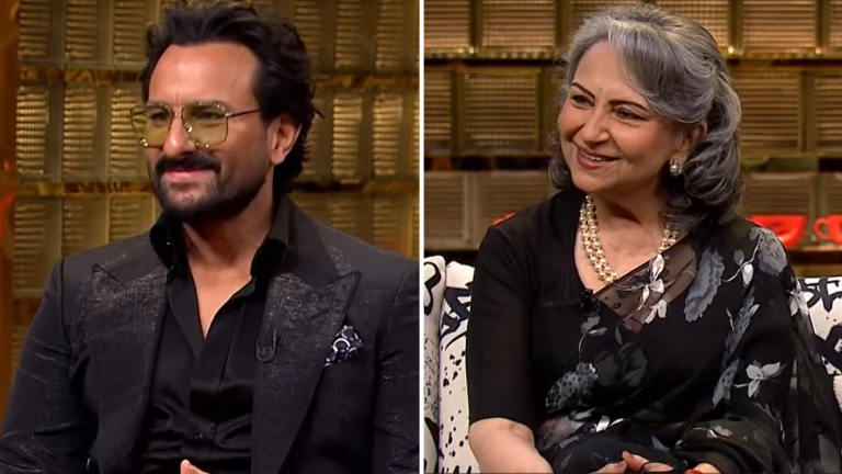 koffee with karan 8, saif ali khan, sharmila tagore,