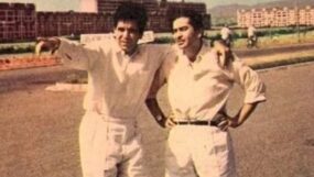 raj kapoor rare pic with dilip kumar,