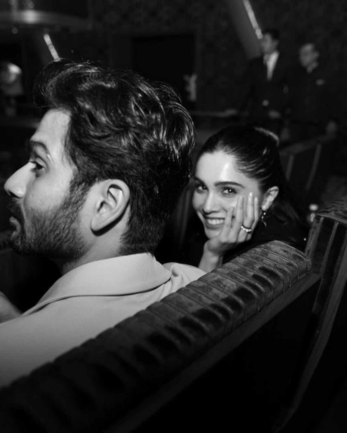 Sunny Kaushal and Sharvari at The Archies screening