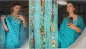 alia bhatt, ram mandir, alia bhatt ramayan saree