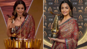 alia bhatt, alia bhatt joy awards, alia bhatt saree