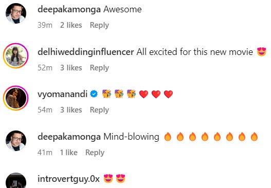 Fans react to Vidya Balan's post