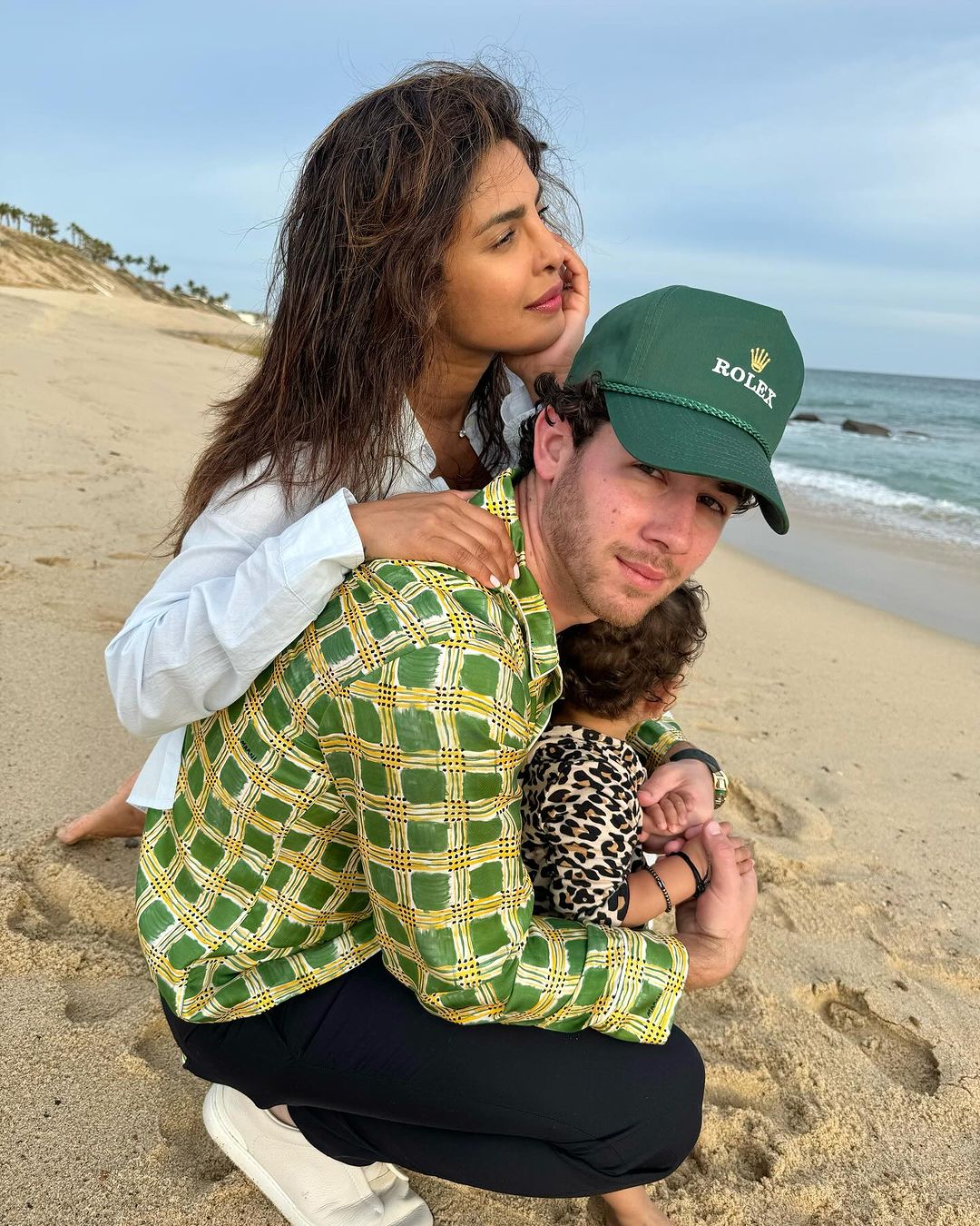 Priyanka Chopra and Nick Jonas with daughter Malti