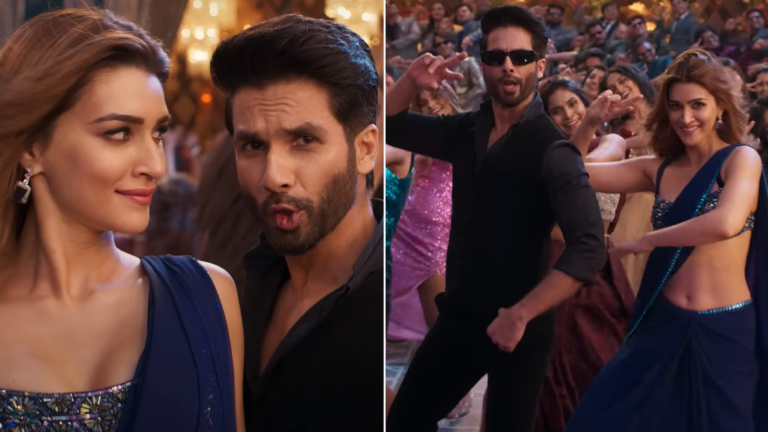shahid kapoor, kriti sanon, laal peeli akhiyaan,
