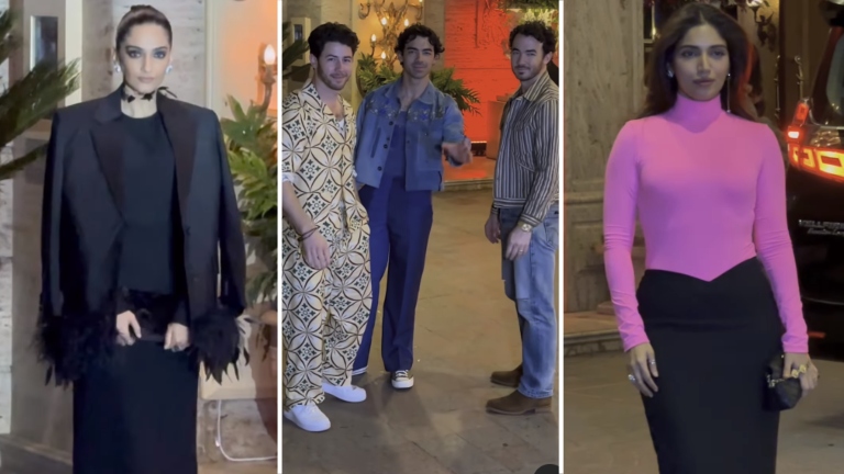sonam kapoor, bhumi pednekar, jonas brothers
