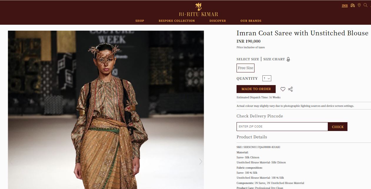 Sonam Kapoor dress costs