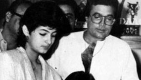 twinkle khanna with father rajesh khanna,