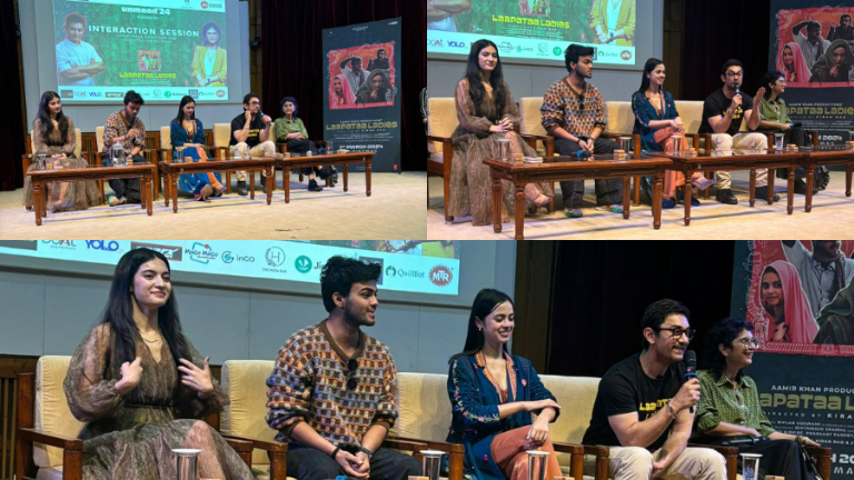 Aamir Khan, Kiran Rao with cast Laapataa Ladies