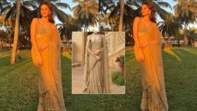 ananya panday, ananya panday sequin saree