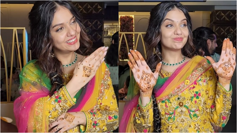 divya agarwal, divya agarwal mehendi, apurva padgaonkar