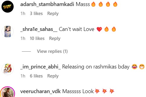 Fans react to Vijay Deverakonda's post