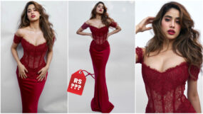 janhvi kapoor, valentine's day, janhvi kapoor red dress