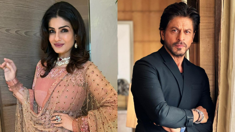 raveena tandon, shah rukh khan