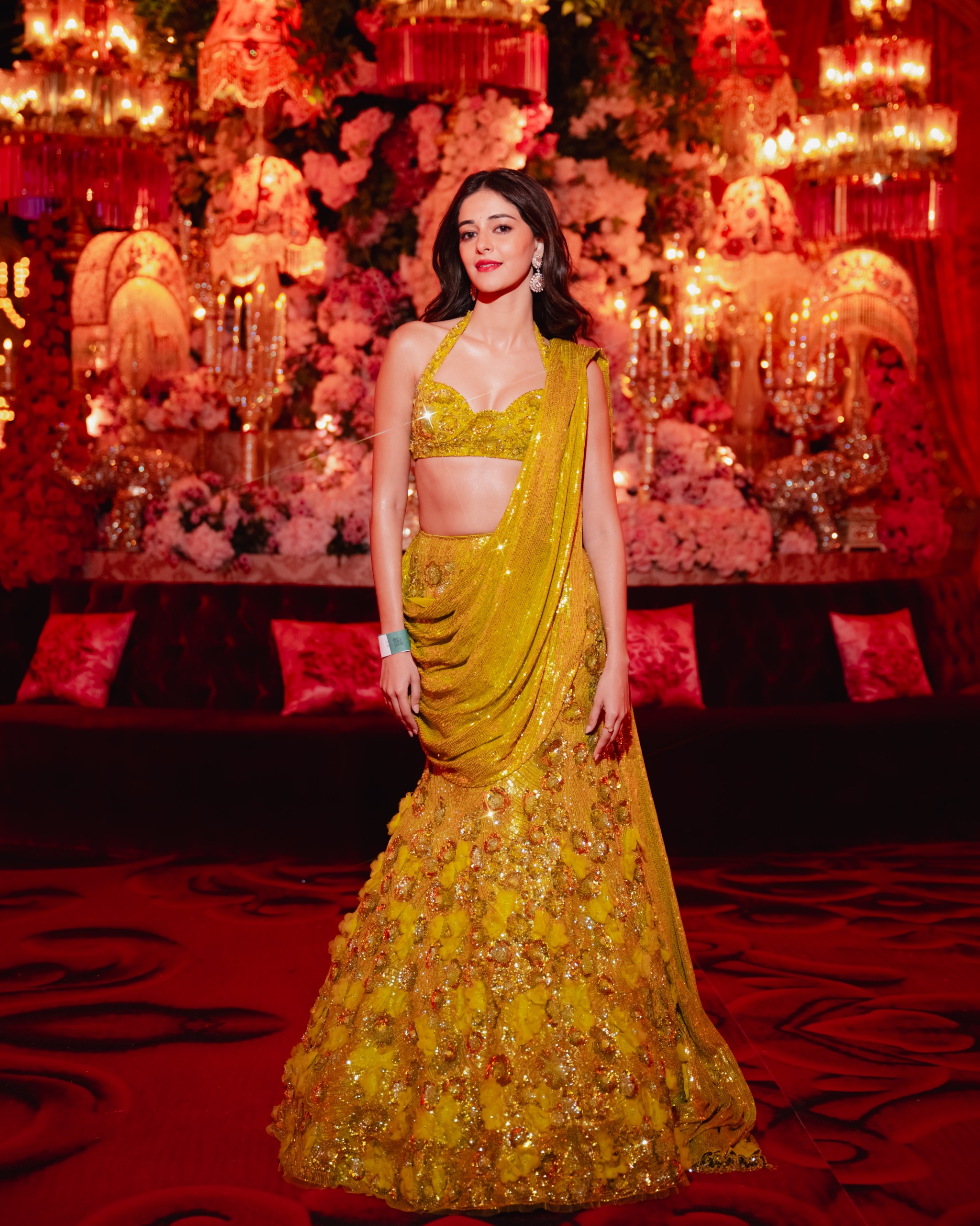 Ananya Pandey yellow lehenga