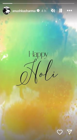Anushka Sharma Holi post