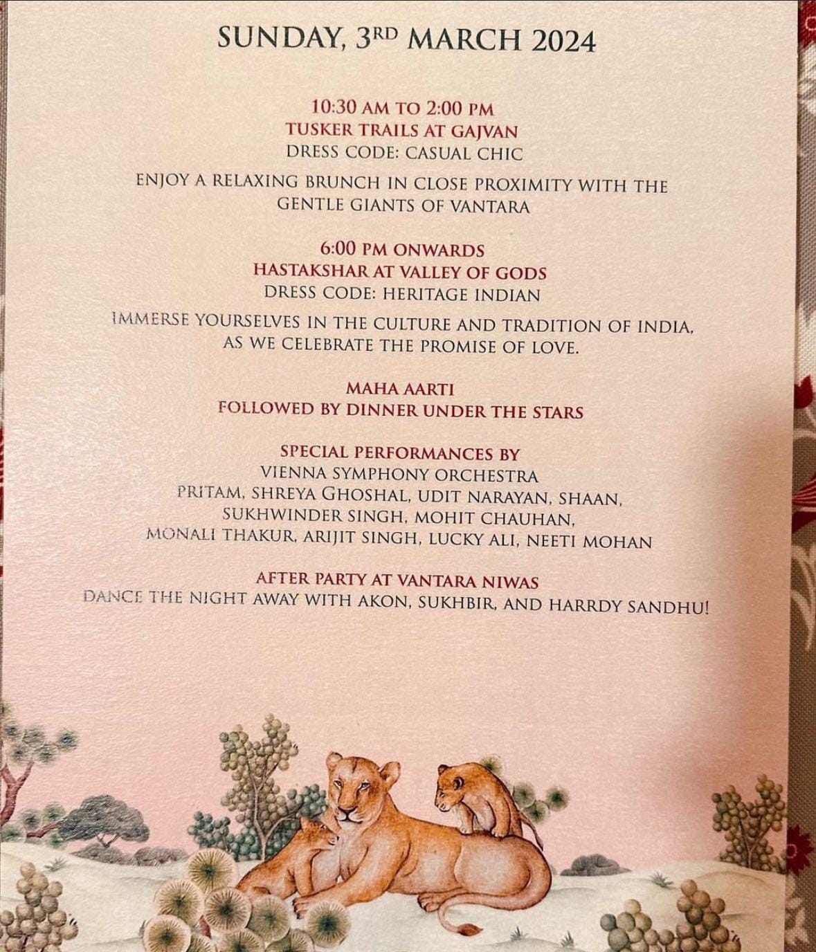 Day 3 of Anant Ambani-Radhika Merchant pre-wedding bash