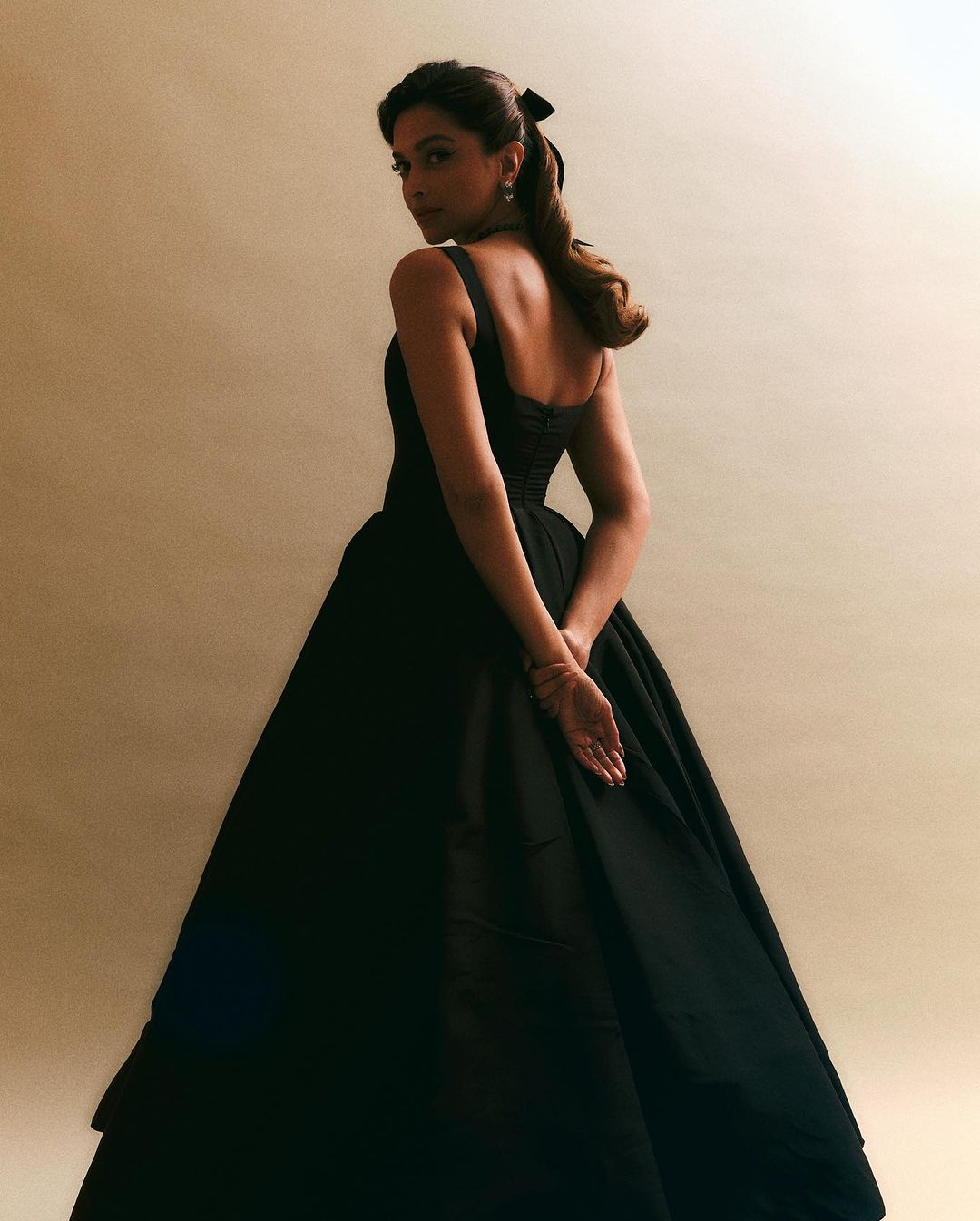 Deepika Padukone in black dress