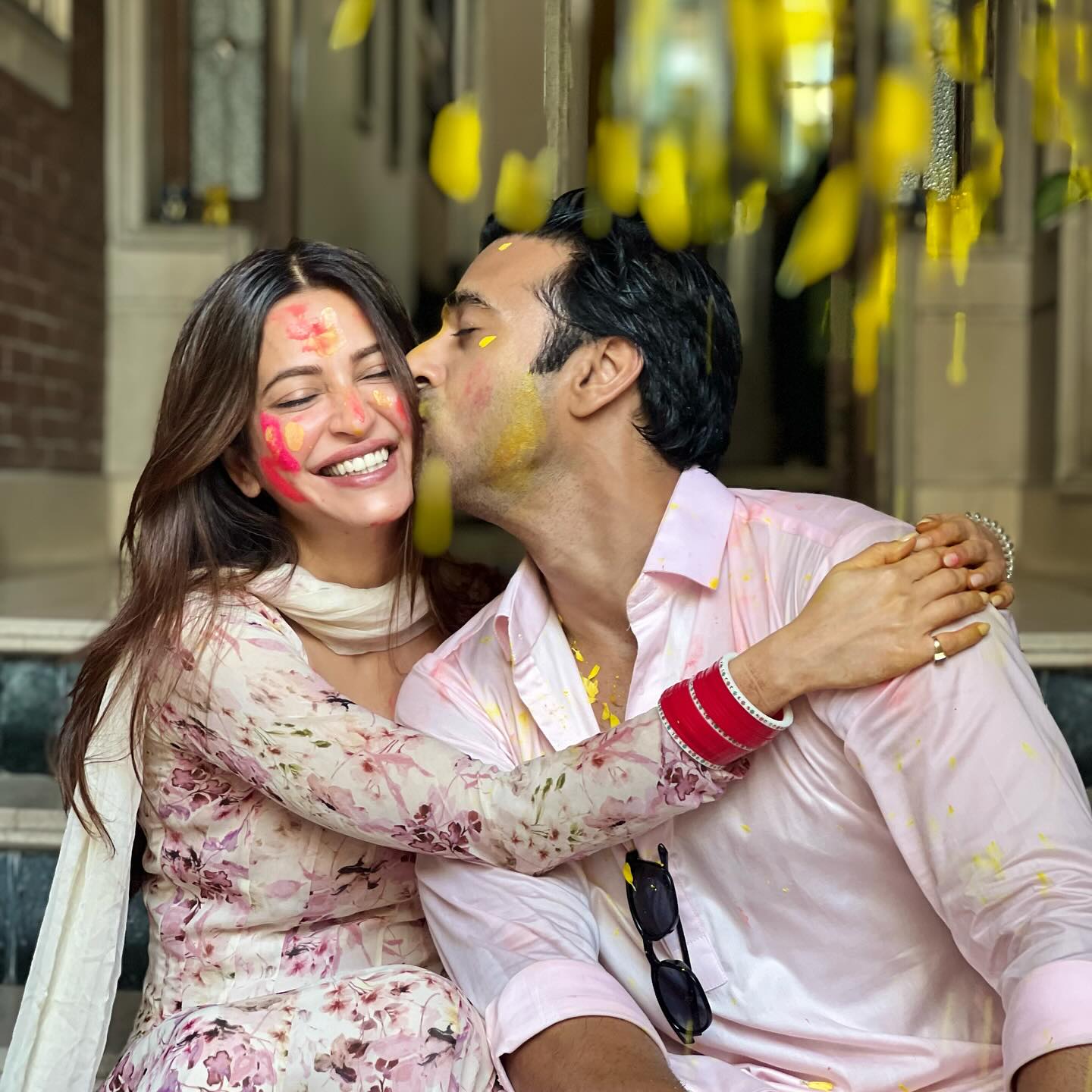 Kriti Kharbanda and Pulkit Samrat's Holi celebration