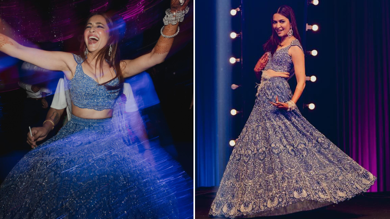 Kriti Kharbanda look from Sangeet ceremony