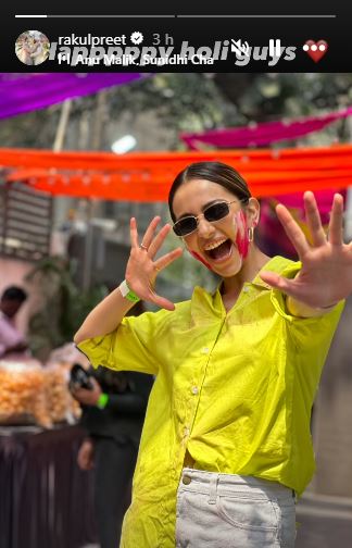 Rakul Preet Singh Holi wish