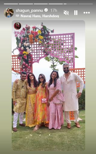 Shagun Pannu Instagram story