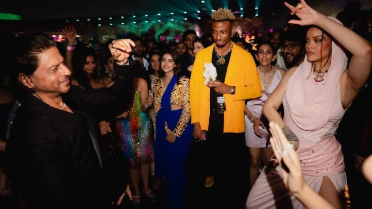 shah rukh khan, rihanna, anant ambani pre-wedding bash