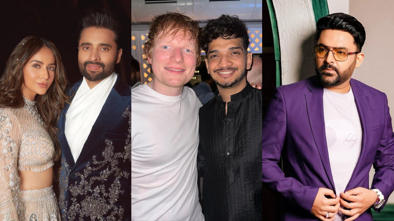 kapil sharma, ed sheeran, munawar faruqui, rakul preet singh, jackky bhagnani, archana puran singh