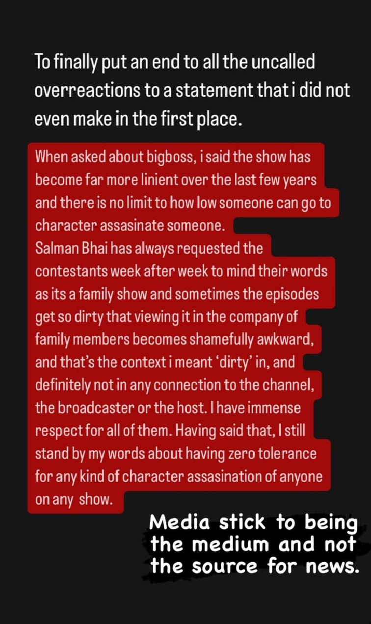 karan patel clarification statement on bigg boss statement