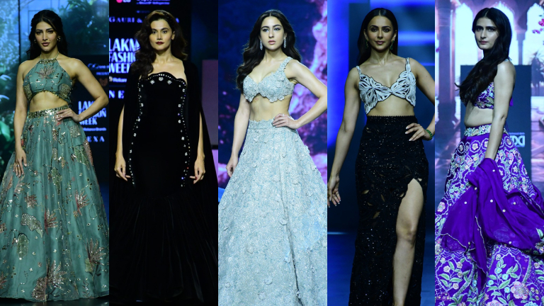 lakme fashion week, lakme fashion week day 3, shanaya kapoor, kriti sanon, divya khosla kumar, kalki koechlin, lfw, lfw 2024, lakme fashion week,