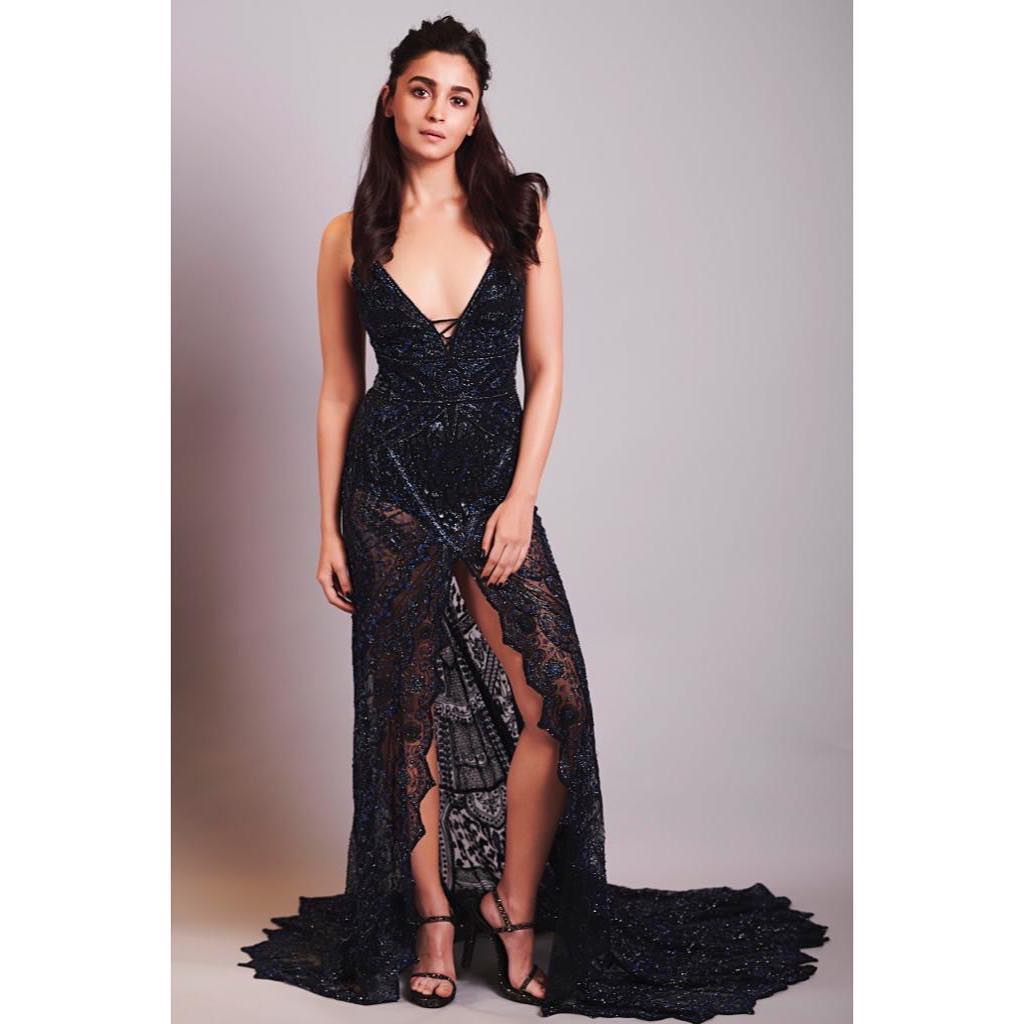 Alia Bhatt in Roberto Cavalli dress