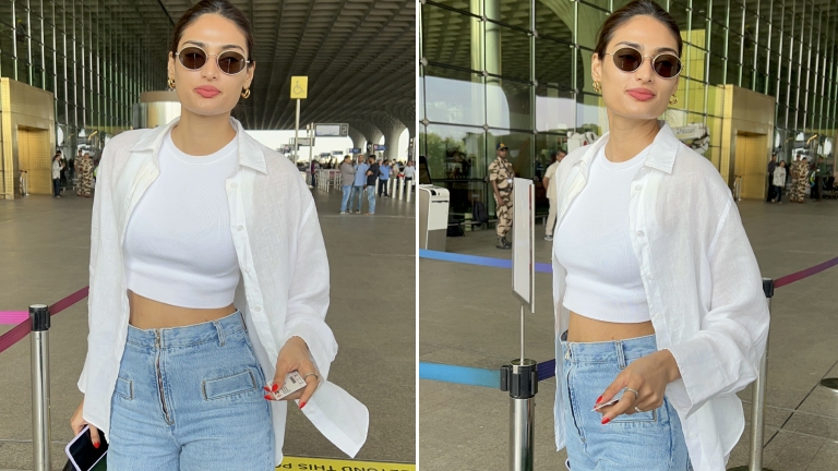 athiya shetty, athiya shetty pregnancy rumours, athiya shetty spotted at airport
