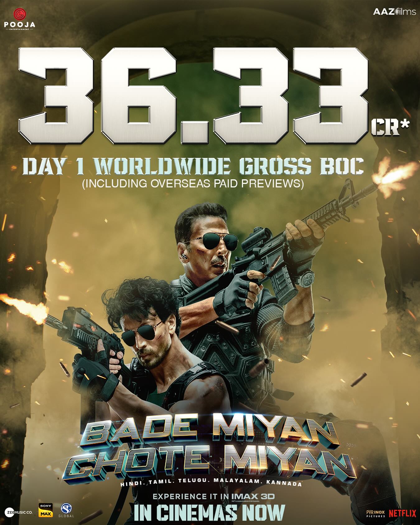 Bade Miyan Chote Miyan opening day collection