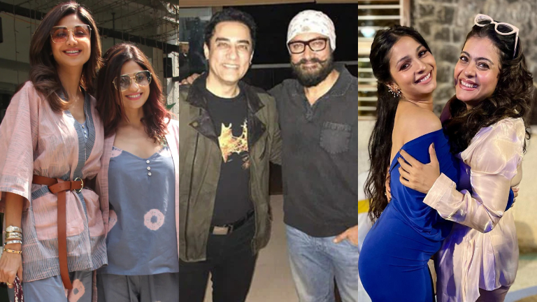 sibling day, shilpa shetty, shamita shetty, kajol, tanishaa mukerji,