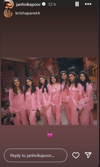 Janhvi Kapoor Radhika Merchant bridal shower pic