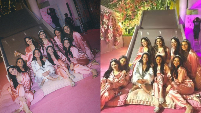 janhvi kapoor, radhika merchant, radhika merchant bridal shower,