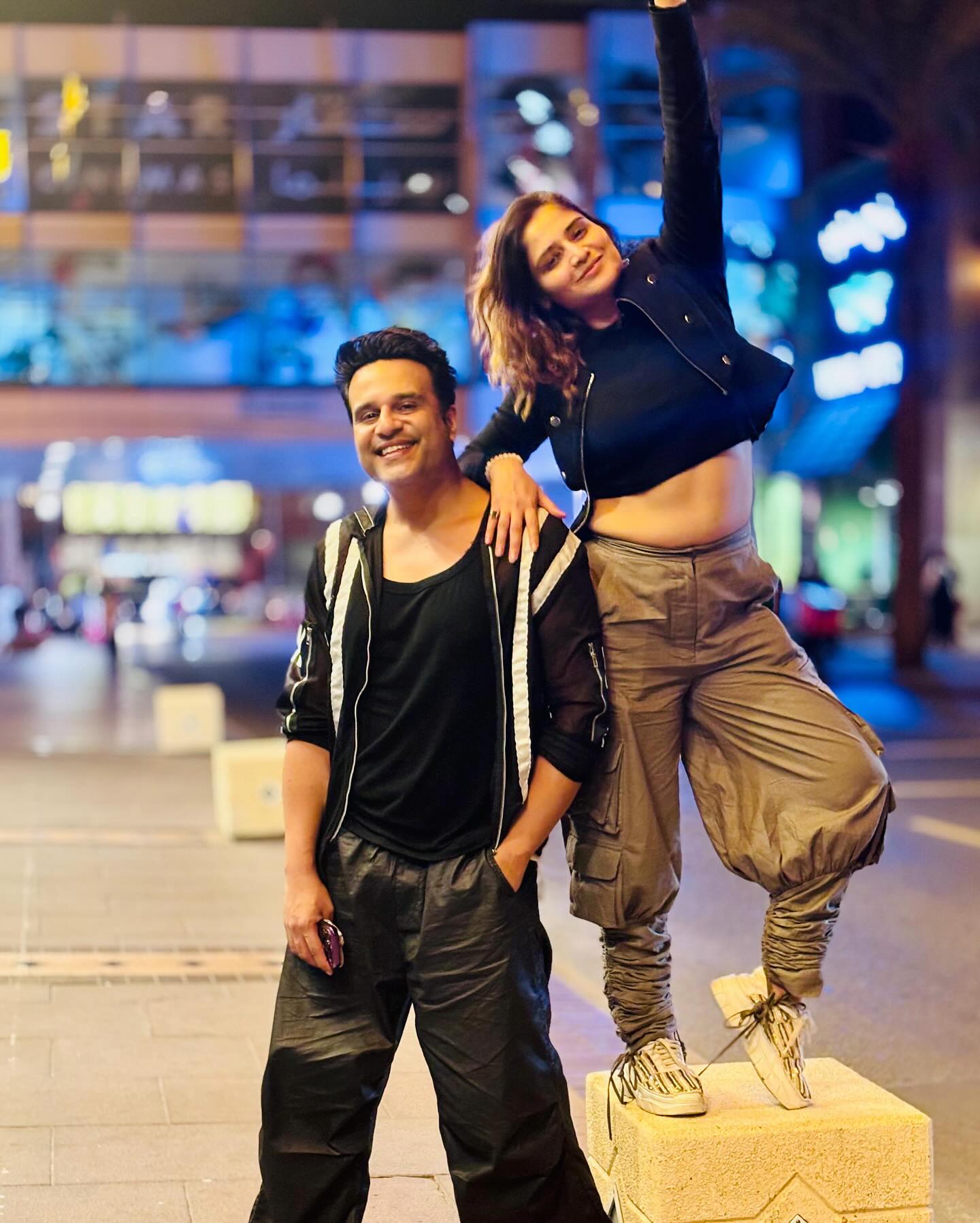 Krushna Abhishek with sister Arti Singh