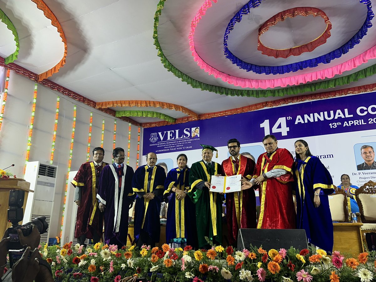 Ram Charan bestowed with honorary doctorate