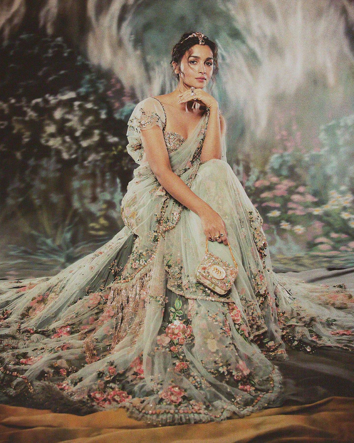 Alia Bhatt in Sabyasachi dress
