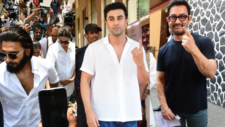janhvi kapoor, akshay kumar, govinda, suniel shetty, rajkummar rao, lok sabka elections, janhvi voting, akshay kumar voting, actors voting