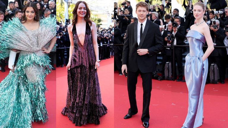 cannes, cannes 2024, aishwarya bachchan, aishwarya rai, aishwarya at cannes, joe annd taylor, sunanda sharma, hunter schafer, kelly rutherford, emma stone