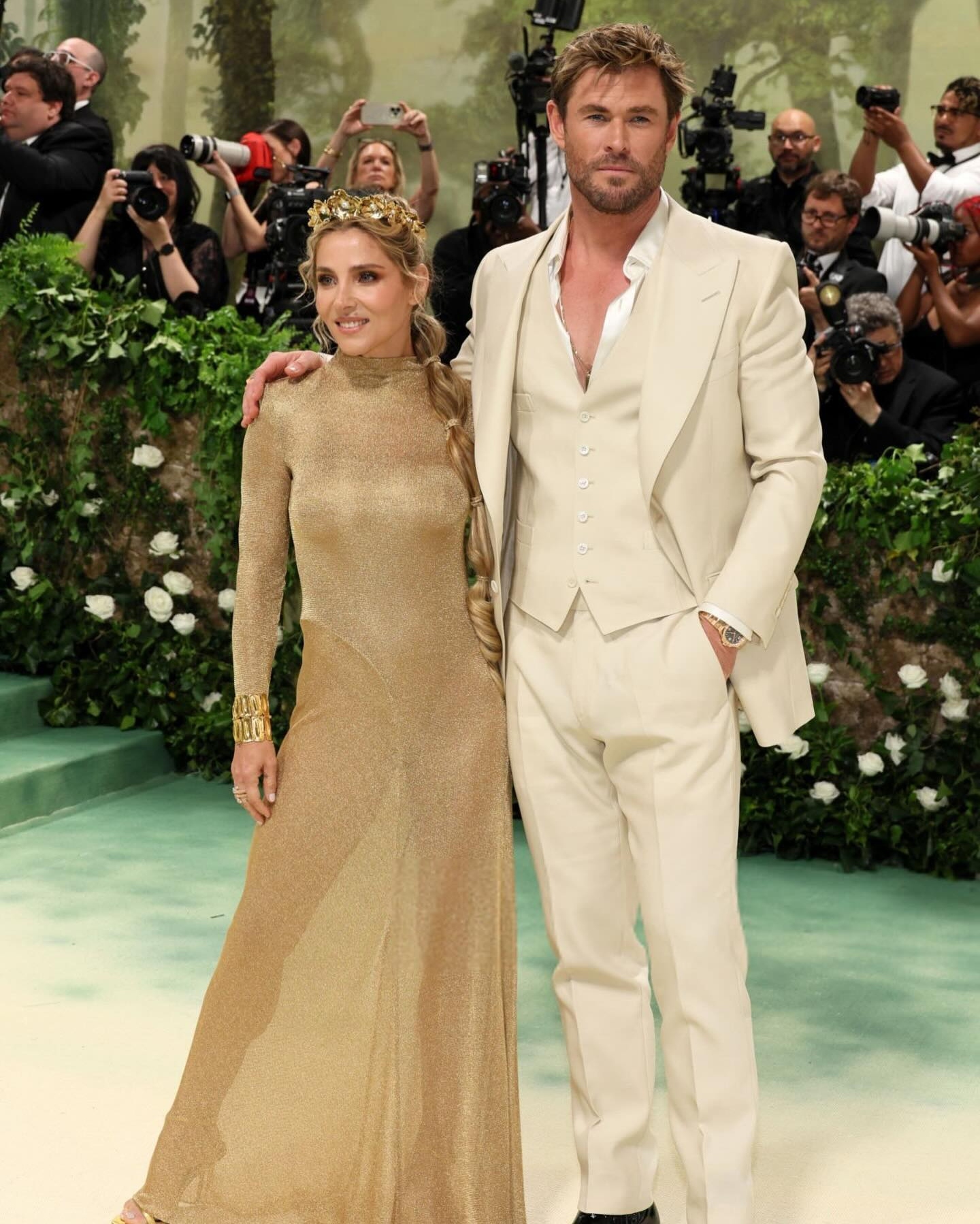 Chris Hemsworth and Elsa Pataky at Met Gala 2024