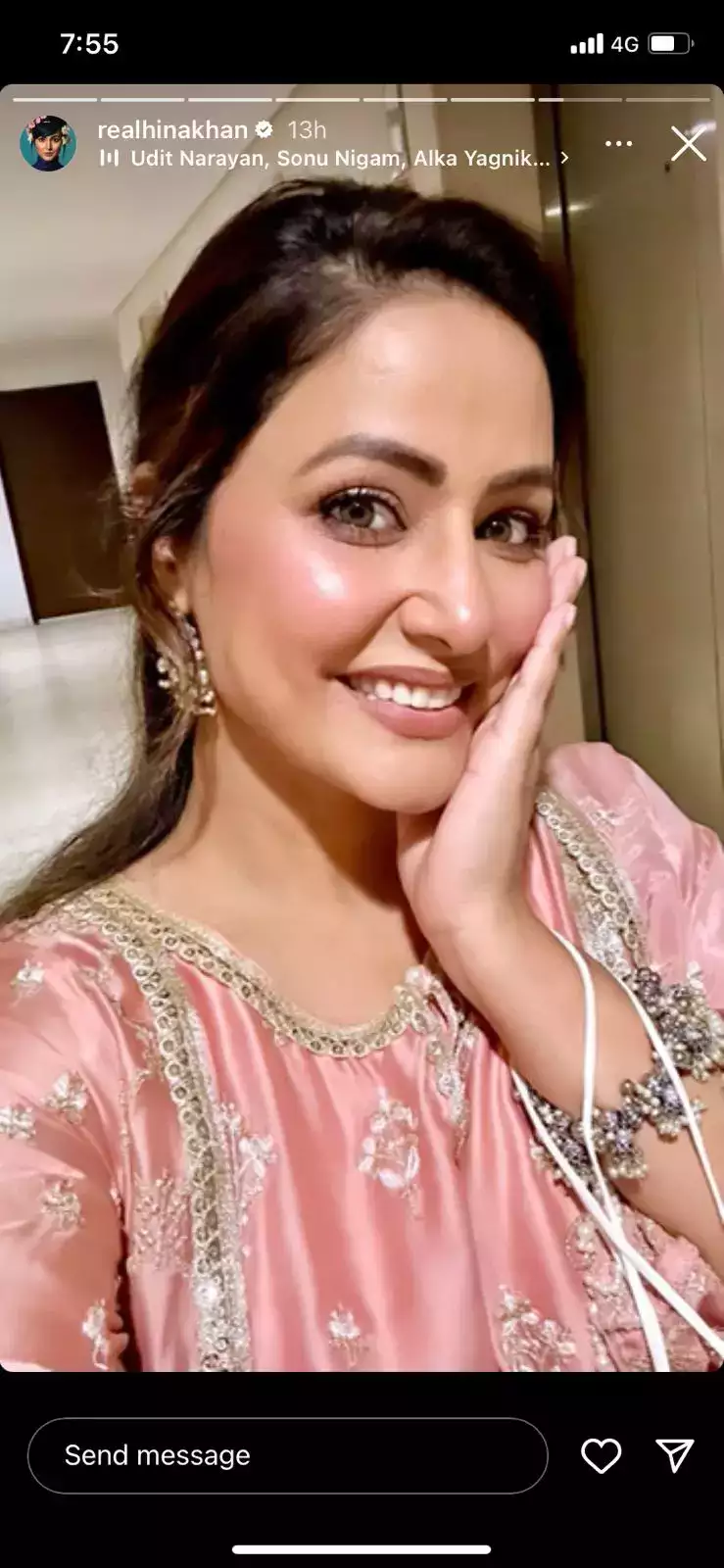 Did Hina Khan attend Munawar's wedding?