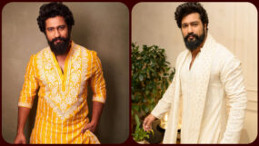 vicky kaushal, katrina kaif, vicky in traditional, vicky kaushal ethnic looks, vicky punjabi vibes, vicky in kurtas, vicky kaushal desi looks