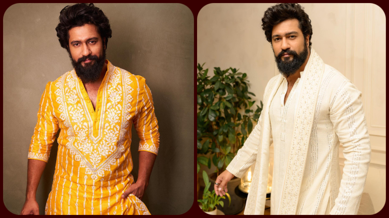 vicky kaushal, katrina kaif, vicky in traditional, vicky kaushal ethnic looks, vicky punjabi vibes, vicky in kurtas, vicky kaushal desi looks