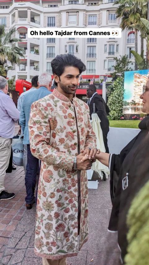 Heeramandi star Taha aka Tajdar at Cannes 2024