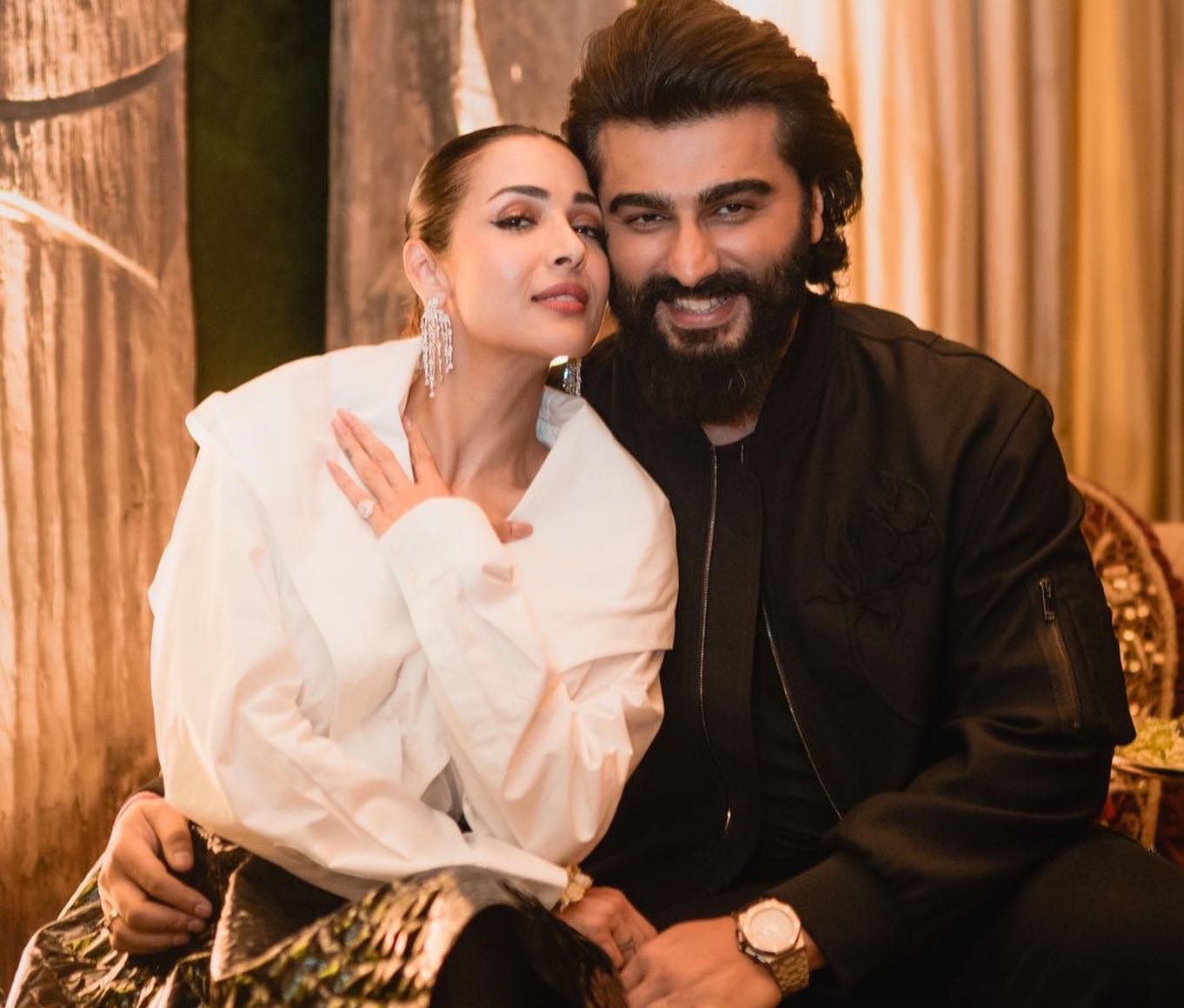 Malaika Arora and Arjun Kapoor at Sonam Kapoor's party