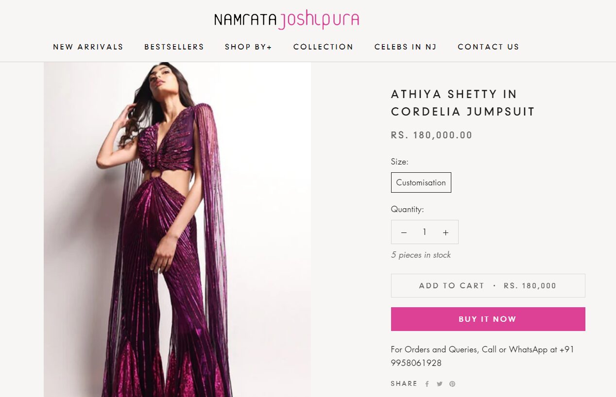 Price of the jumpsuit