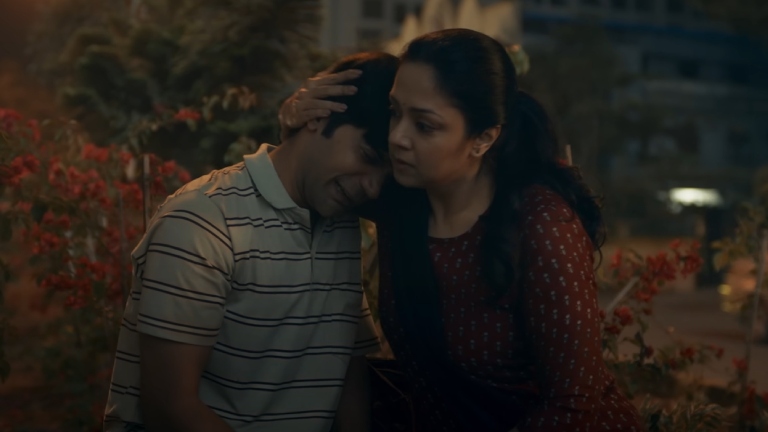 Rajkummar Rao & Jyothika in a still from Srikanth